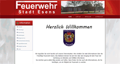 Desktop Screenshot of feuerwehr-esens.de